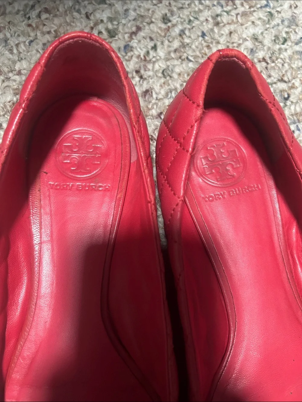 Red Tory Burch shoes